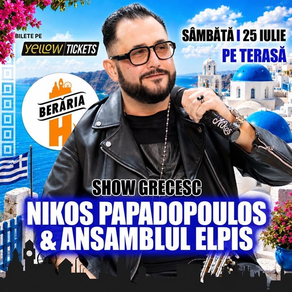 Nikolaos Papadopoulos & Ansamblul Elpis | Seară Grecească #PeTerasă