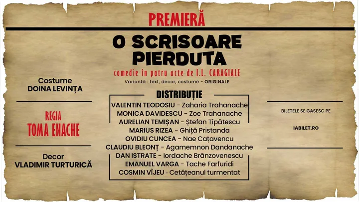 Timisoara: O Scrisoare Pierduta