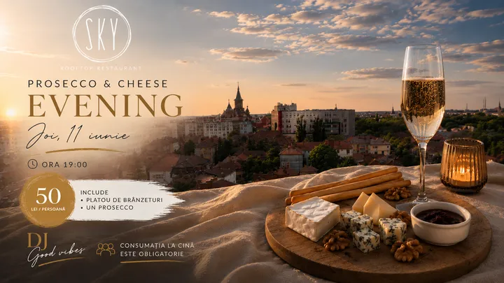 Timisoara: Prosecco & Cheese Evening