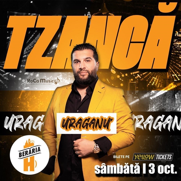 Tzancă Uraganu’ LIVE la Berăria H pe 3 octombrie